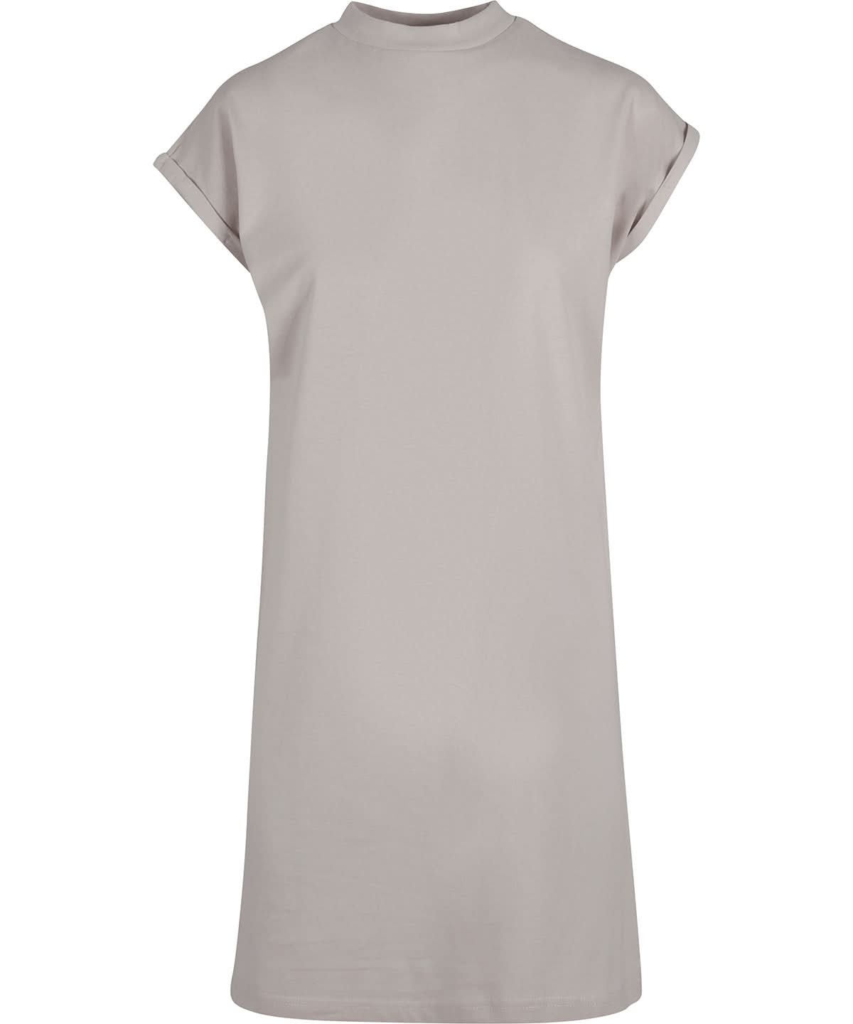 New Morning Studios Womens extended shoulder dress NM026 - Light Asphalt - Customisable Dresses