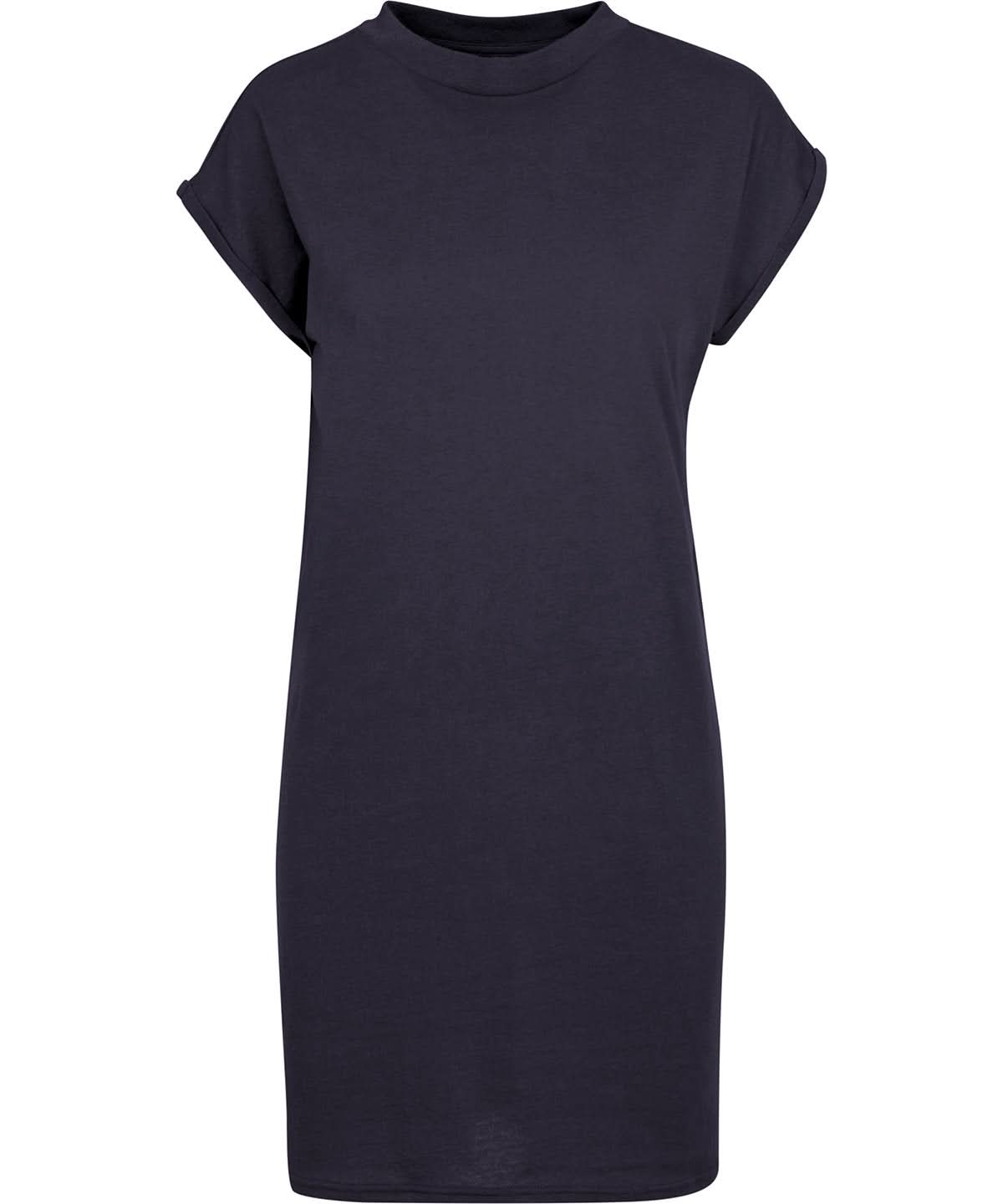 New Morning Studios Womens extended shoulder dress NM026 - Navy - Customisable Dresses