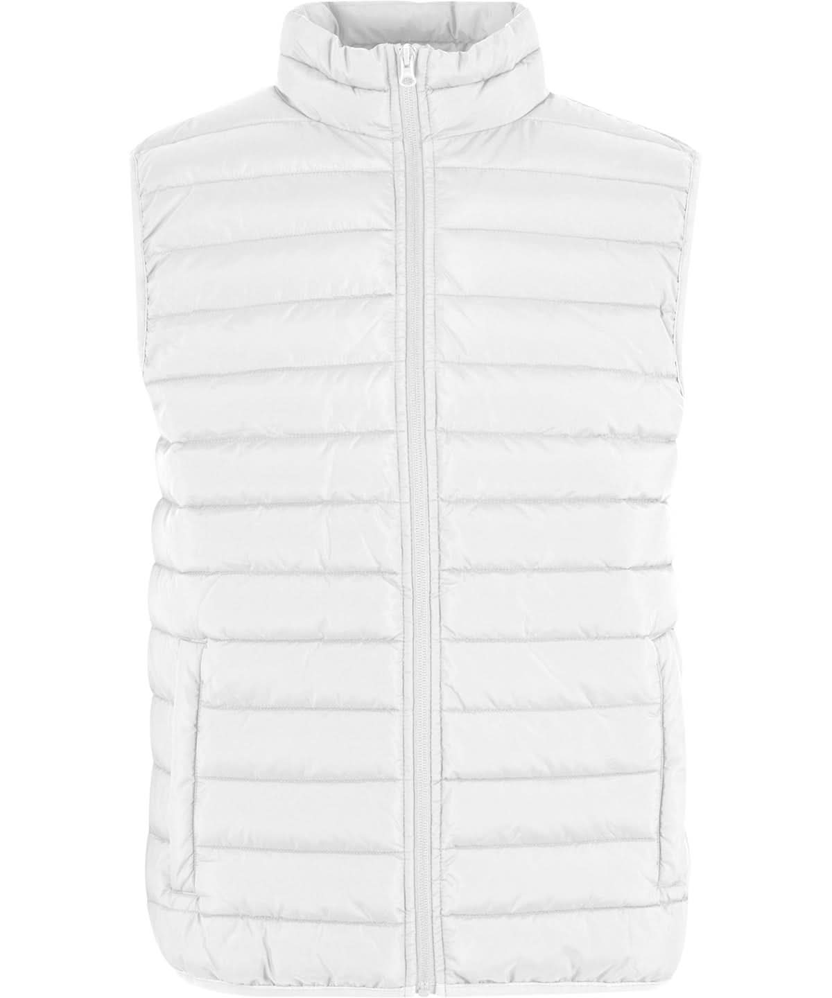 New Morning Studios Womens light puffer vest NM032 - White - Customisable Gilets & Body Warmers