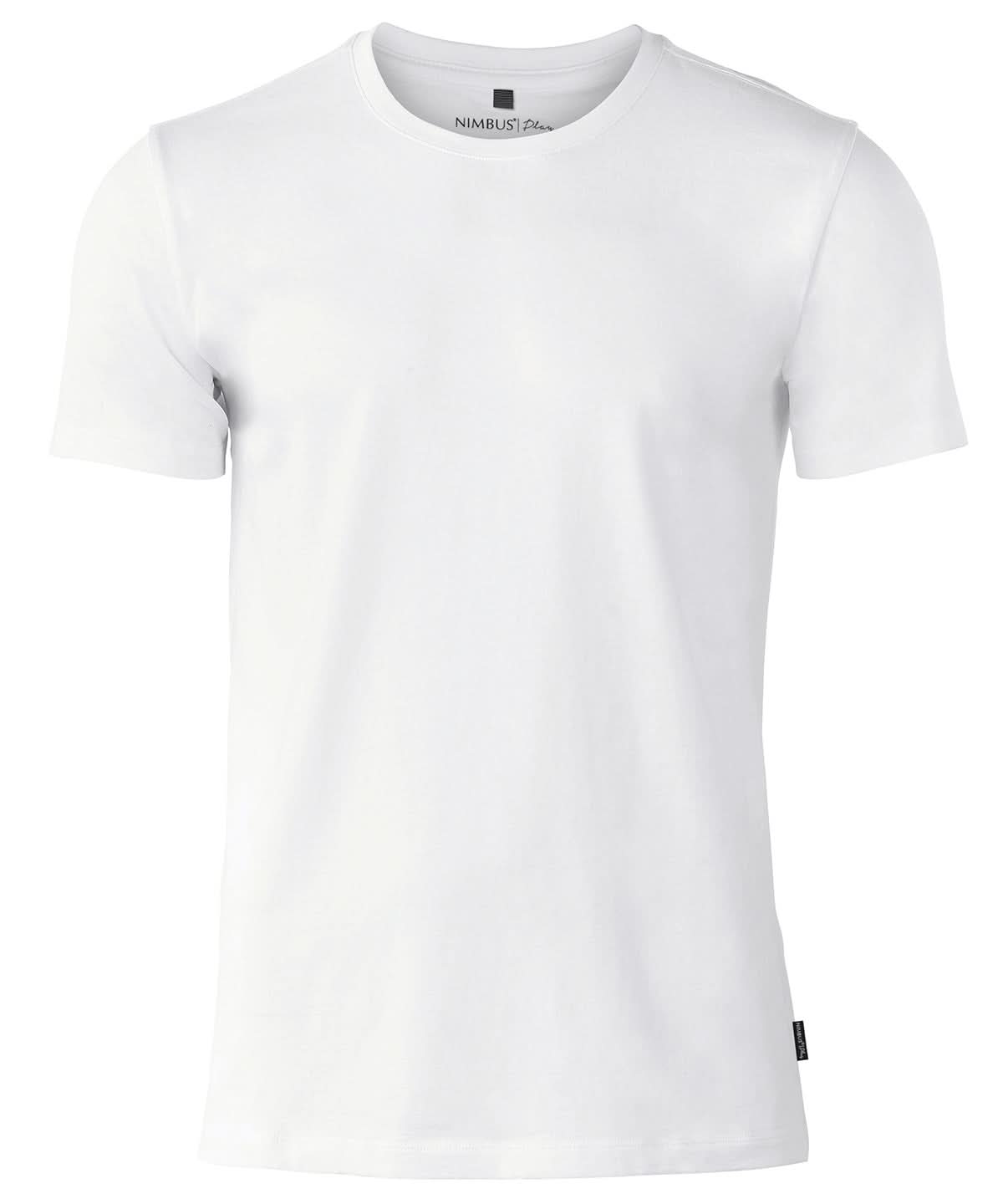 Nimbus Orlando soft round neck t shirt NP01M - White - Customisable T-Shirts
