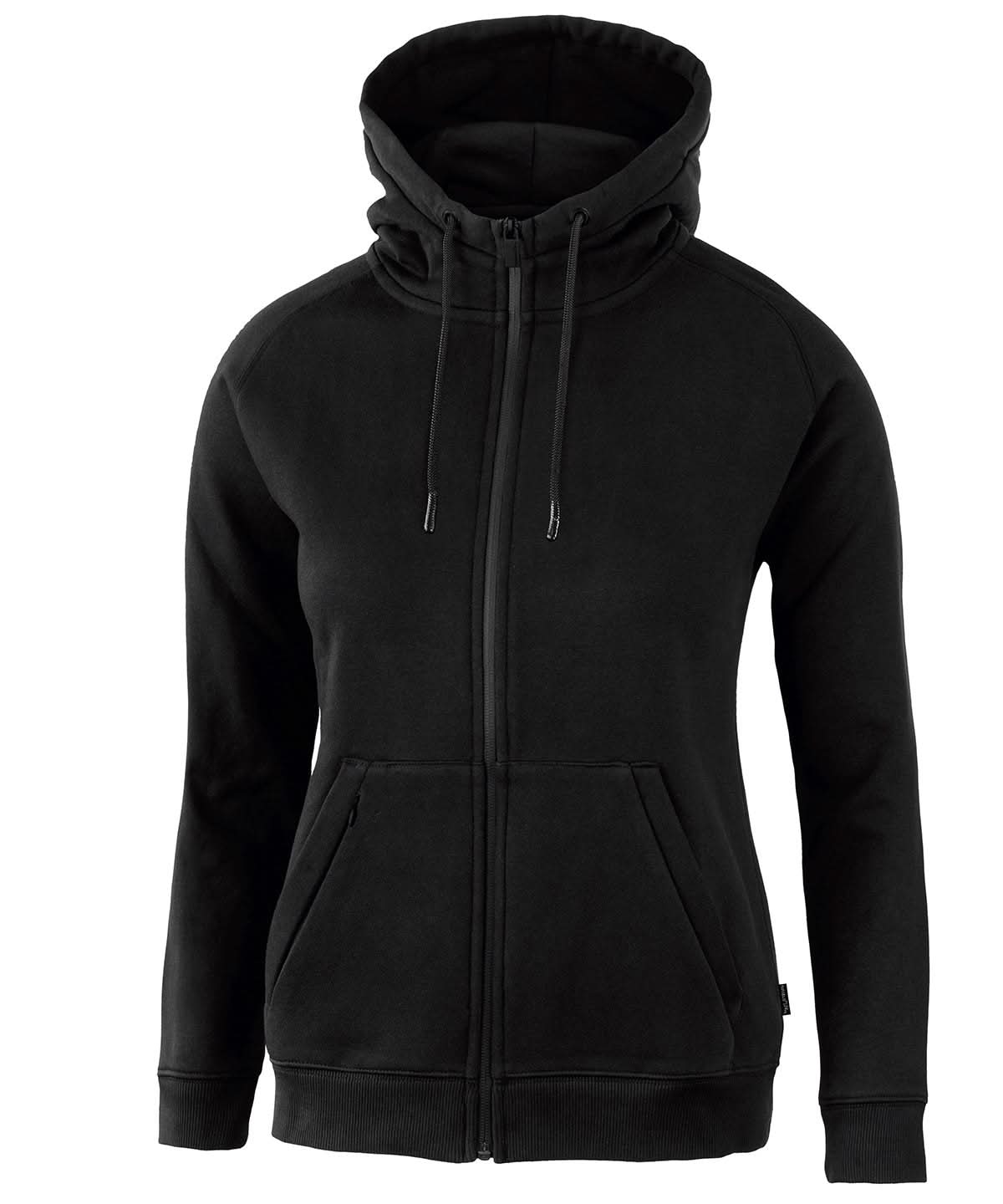 Nimbus Womens Lenox athletic full zip hoodie NP04F - Black - Customisable Hoodies