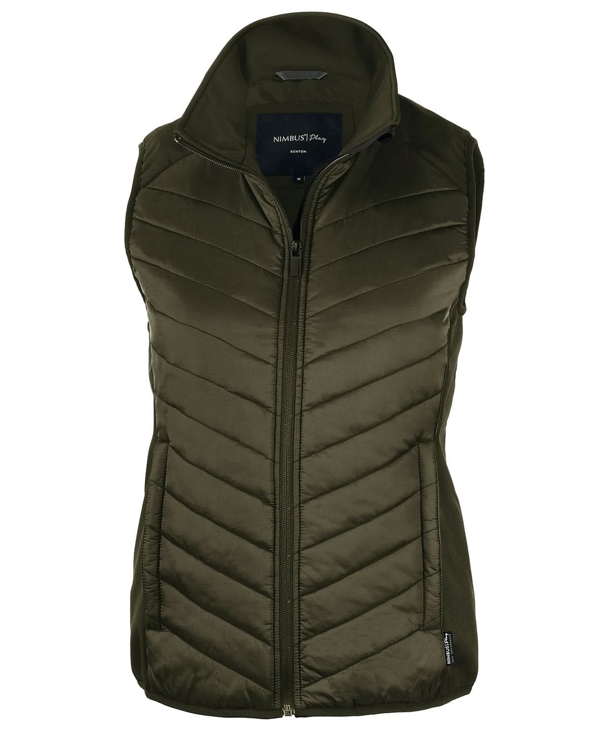 Nimbus Womens Benton versatile hybrid vest NP10F - Olive - Customisable Gilets & Body Warmers