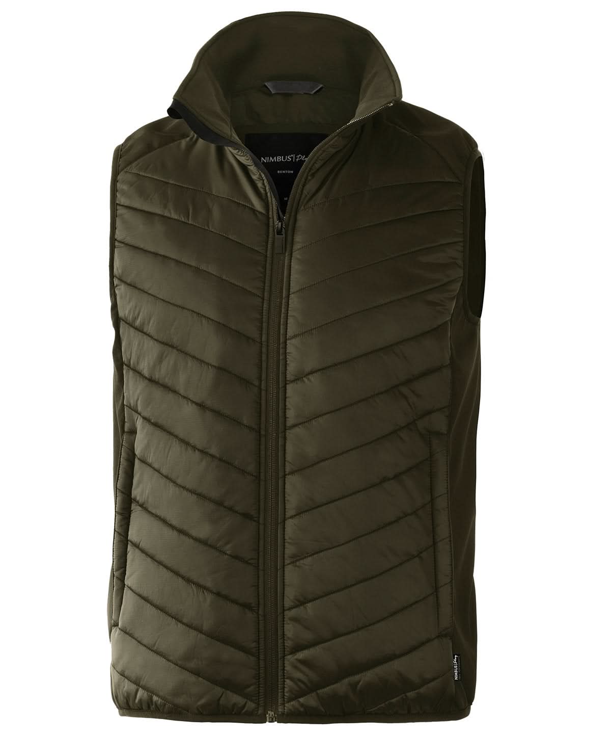 Nimbus Benton versatile hybrid vest NP10M - Olive - Customisable Gilets & Body Warmers