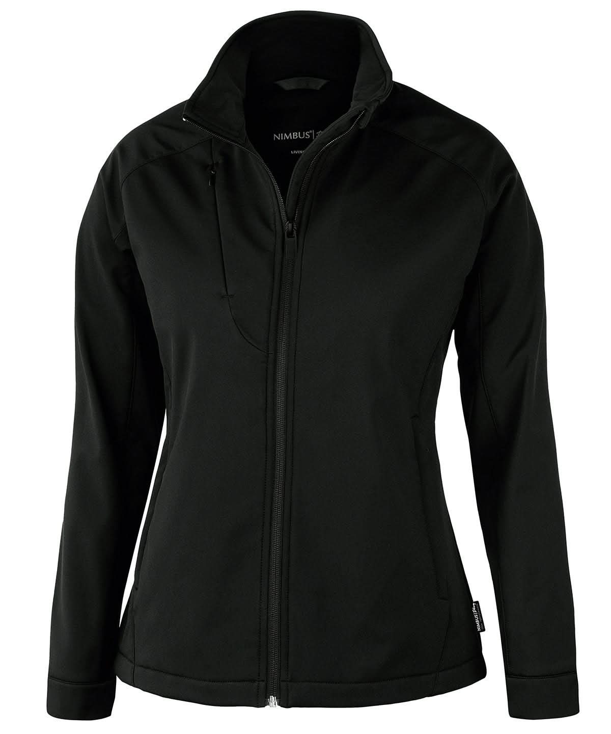 Nimbus Womens Livingston 4 way stretch softshell NP12F - Black - Customisable Softshell Jacket
