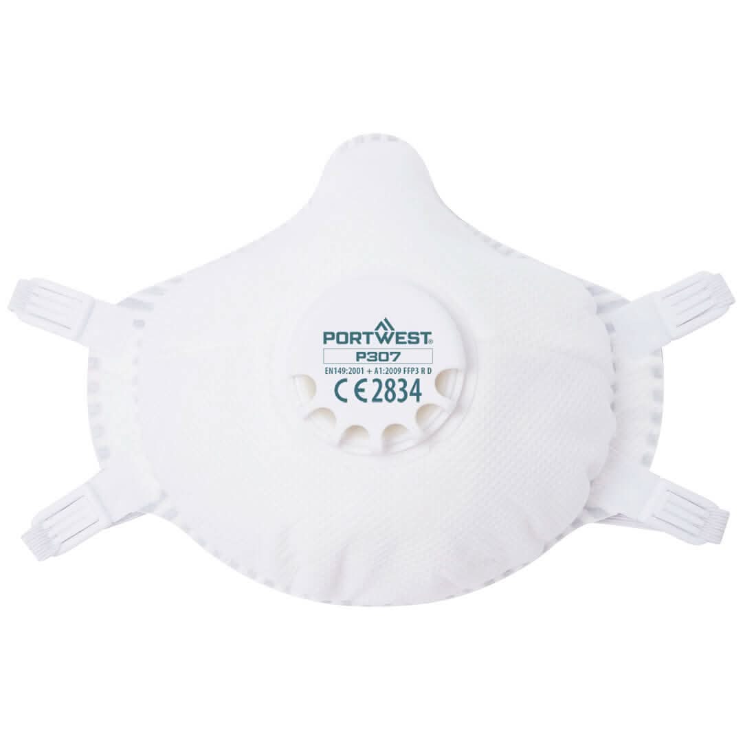 Portwest Ffp3 Ultimate Reusable Compact Respirator Pk5 P307 - White - Customisable PPE