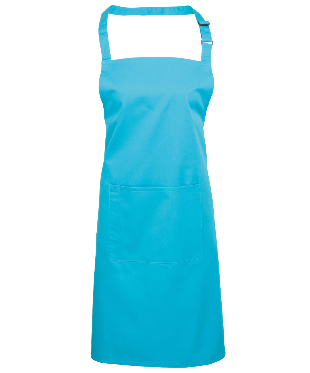 12 x Popular Bib Aprons with Pocket + Free Logo - Turquoise One size - Customisable Bundle