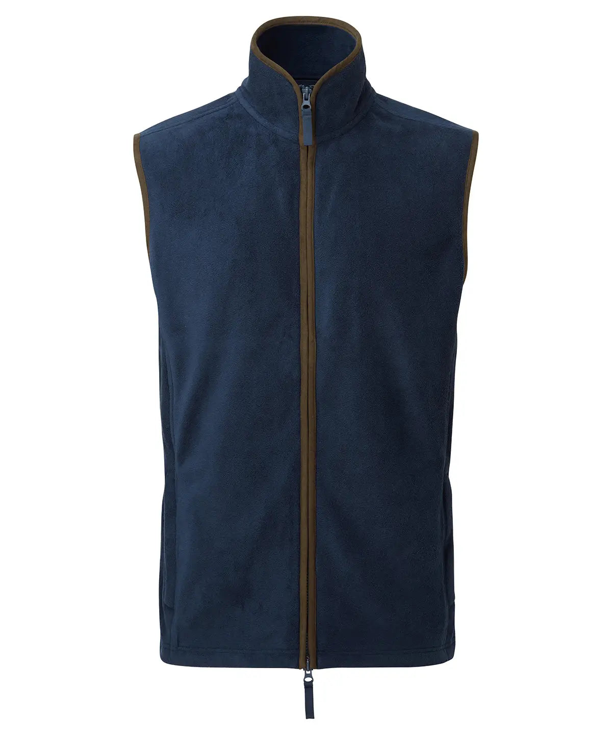 Artisan fleece gilet - PR803 - Navy Brown - Customisable Gilets & Body Warmers