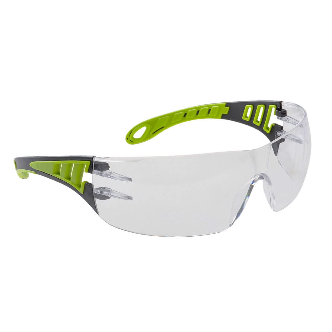 Portwest Tech Look Safety Glasses PS12 - Clear - Customisable PPE