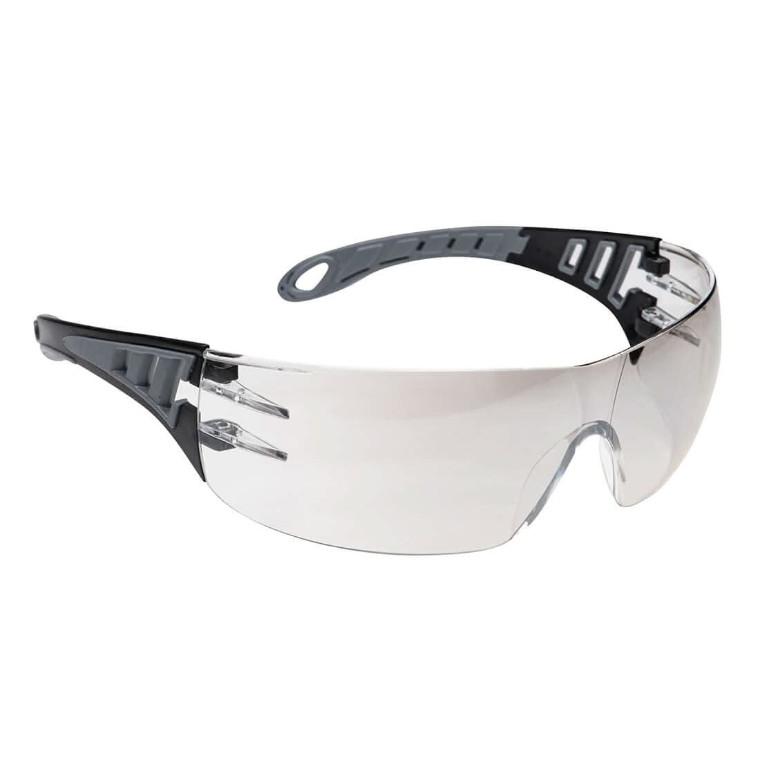 Portwest Tech Look Safety Glasses PS12 - Mirror - Customisable PPE