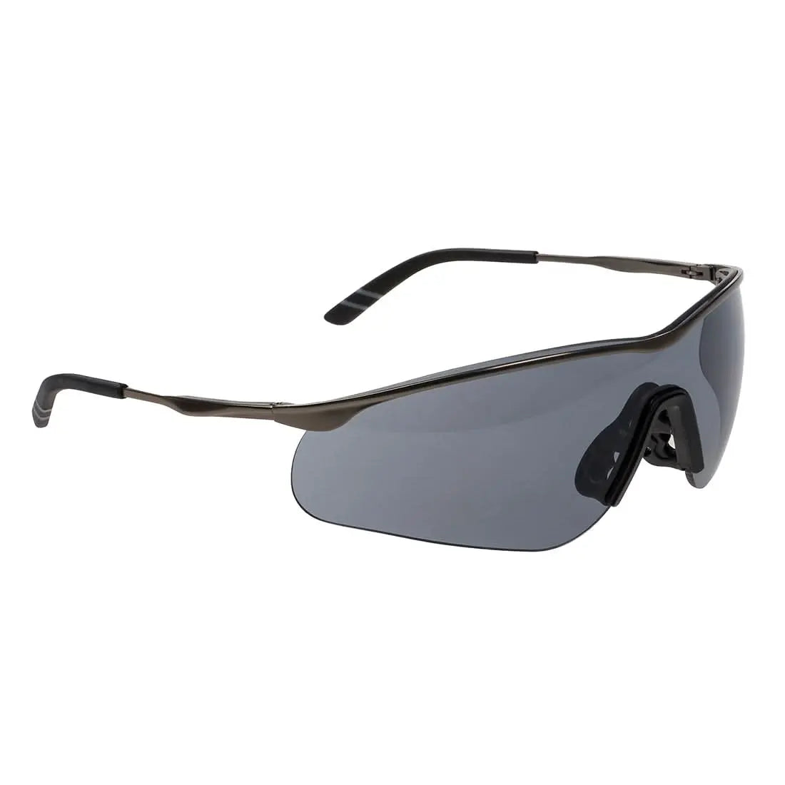Tech Metal Spectacle Ps16 - Smoke - Customisable Safety Spectacles