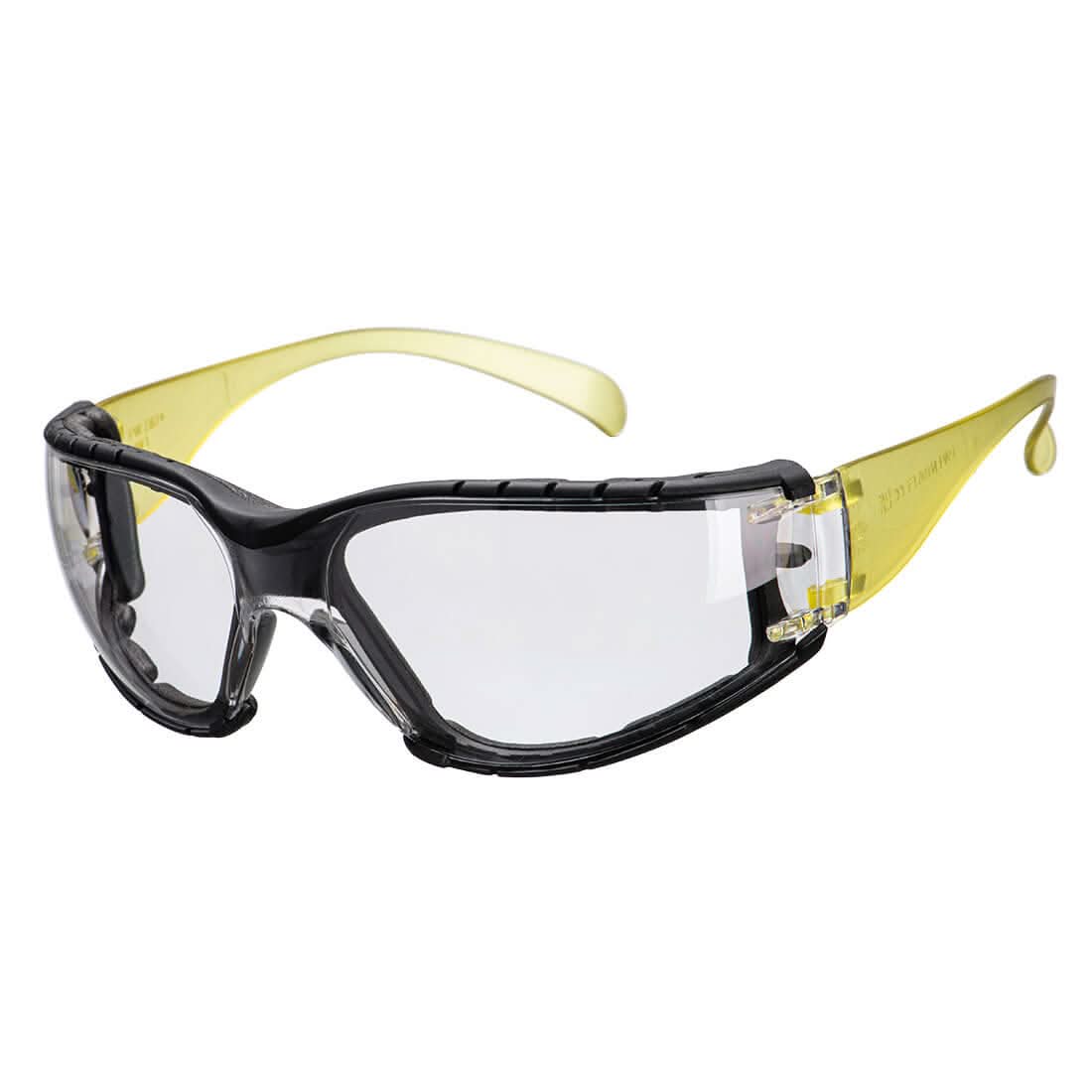 Portwest Wrap Around Plus Safety Glasses PS32 - Clear - Customisable PPE