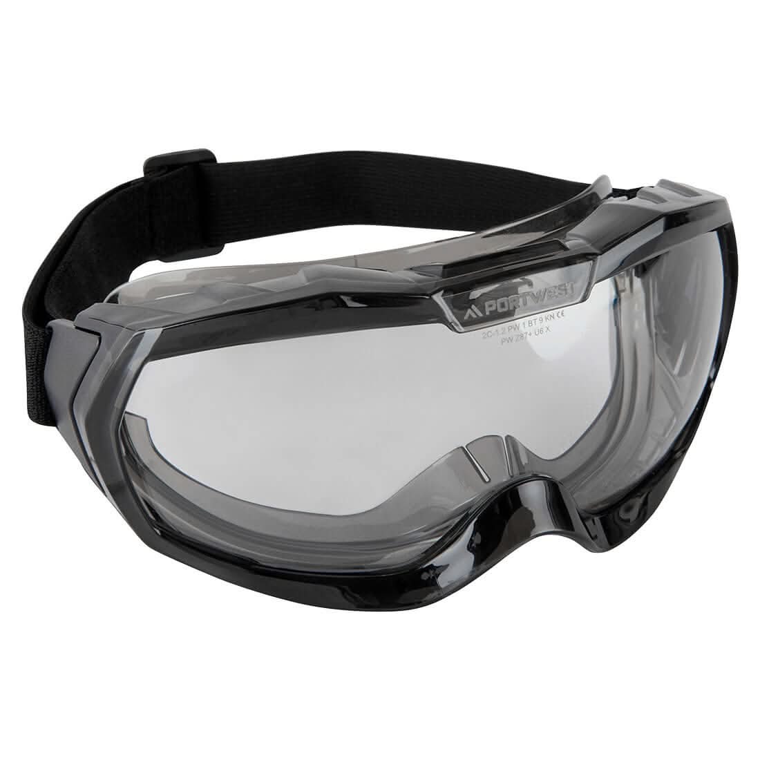 Portwest Ultra Safe Light Unvented Goggles PS67 - Clear - Customisable PPE