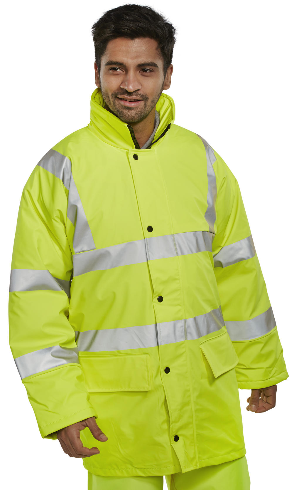 Beeswift Hi Vis Breathable Pu Jacket - - Customisable Jackets