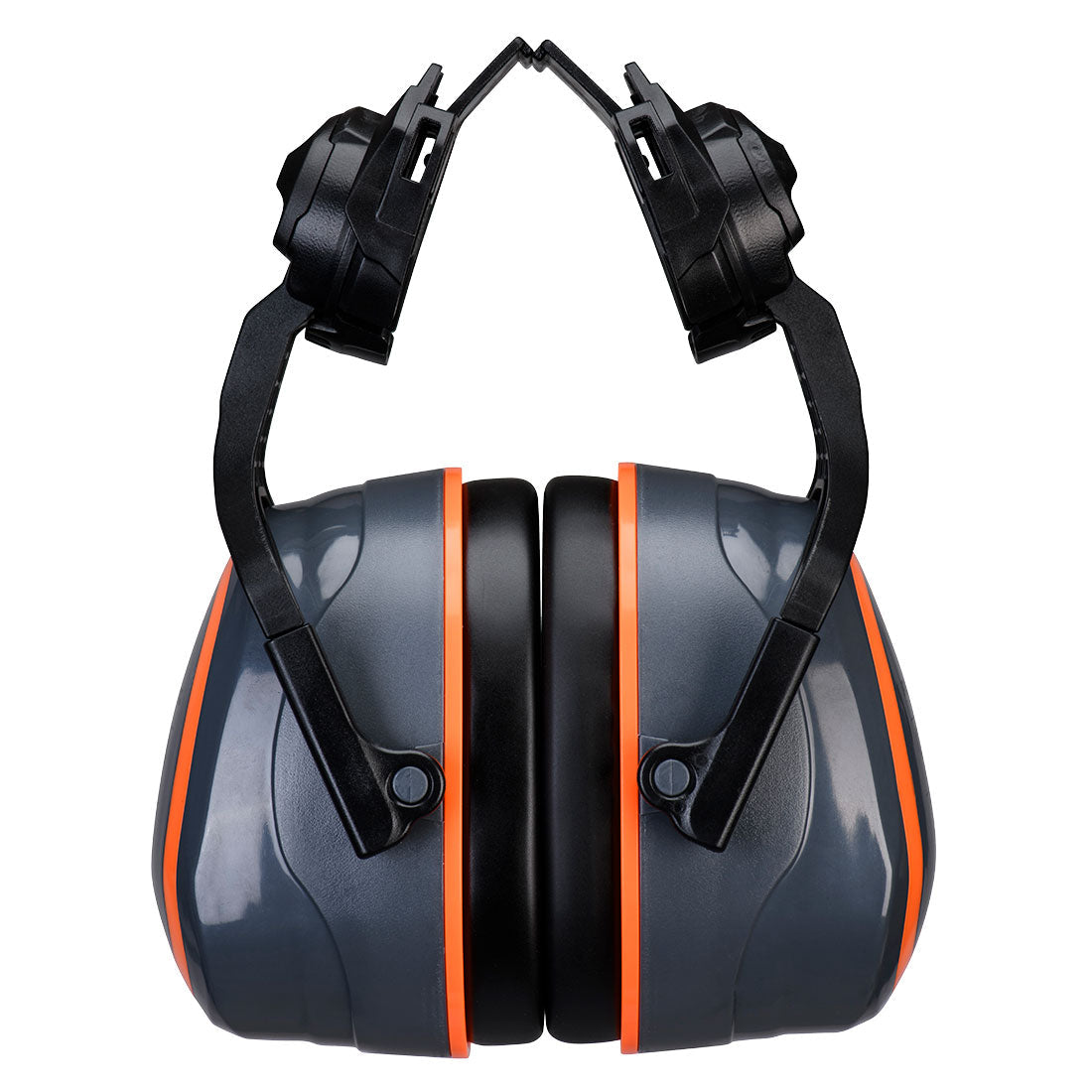 Hv Extreme Ear Defenders High Clip On Metal Free Pw05 - Grey Orange R - Customisable Ear Muffs