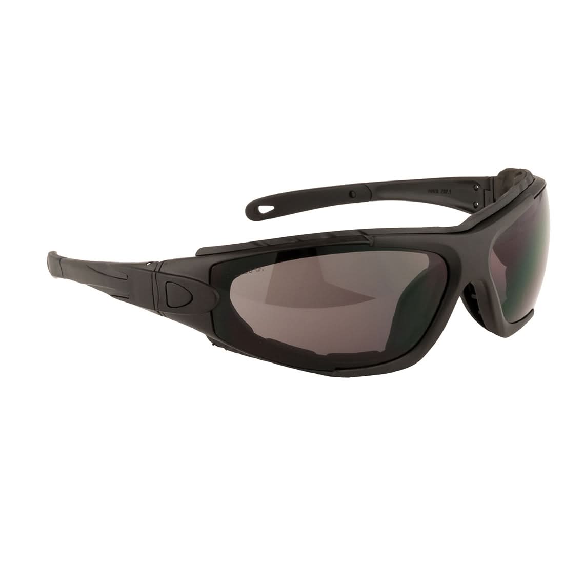 Portwest Levo Safety Glasses PW11 - Smoke - Customisable PPE