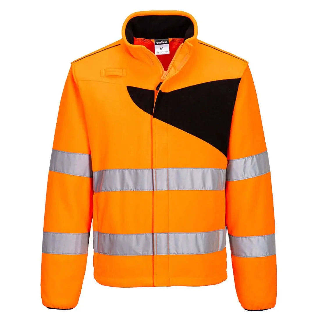 Pw2 Hi Vis Fleece - Orange Black - Customisable Fleeces