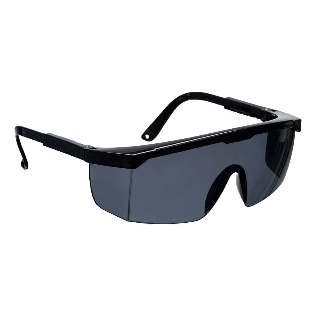 Portwest Classic Safety Spectacles PW33 - Smoke Black Orange - Customisable PPE