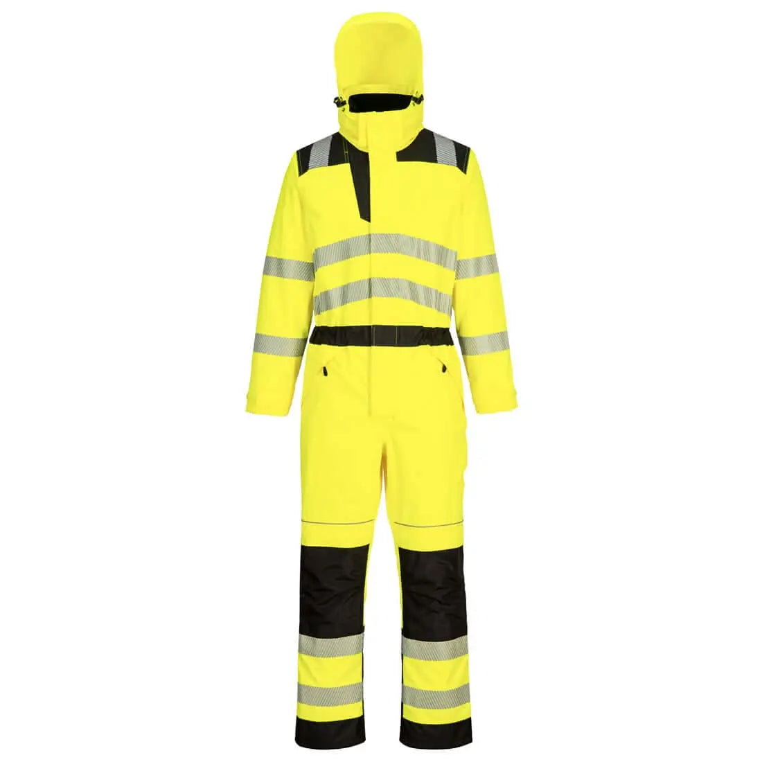 Pw3 Hi Vis Rain Coverall Pw355 - Yellow Black - Customisable Coveralls