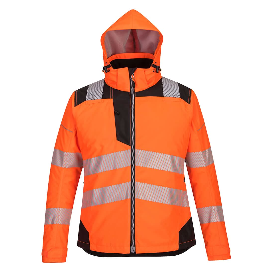 Portwest Pw3 Hi Vis WomenS Winter Jacket PW382 - Orange Black - Customisable Jackets