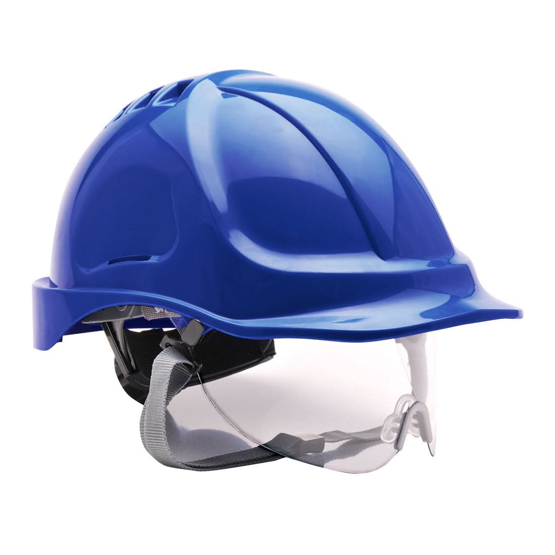 Portwest Endurance Visor Helmet PW55 - Royal Blue - Customisable Helmets