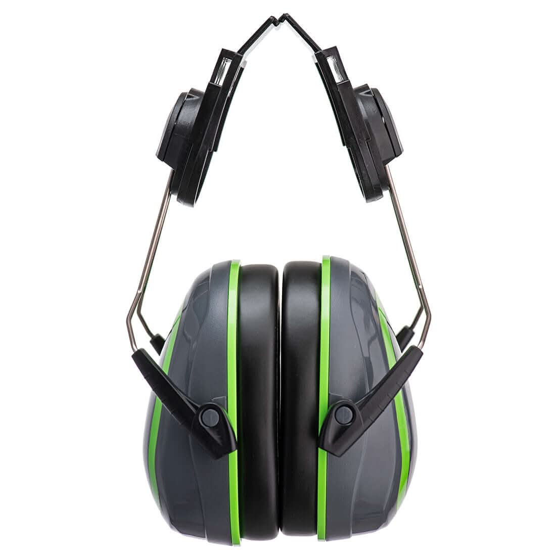 Portwest Hv Extreme Ear Defenders Low Clip On PW75 - Grey Green - Customisable Ear Defence