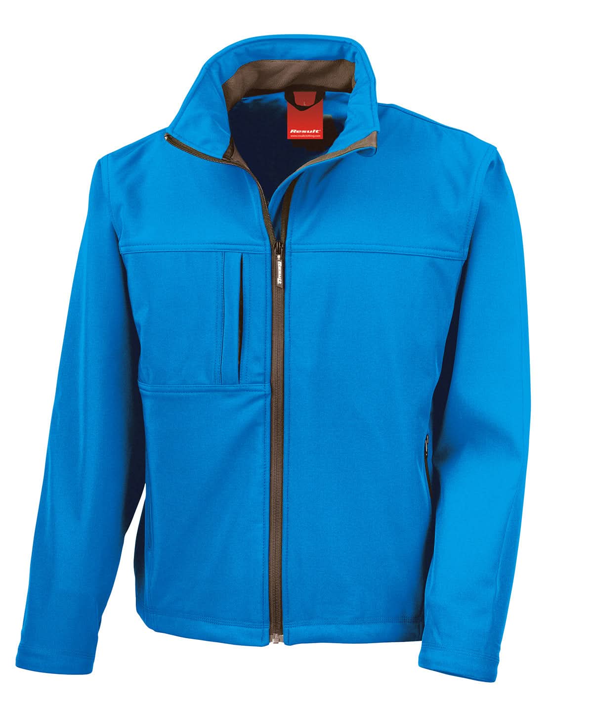 Result Classic softshell jacket R121A - Azure - Customisable Softshell Jacket