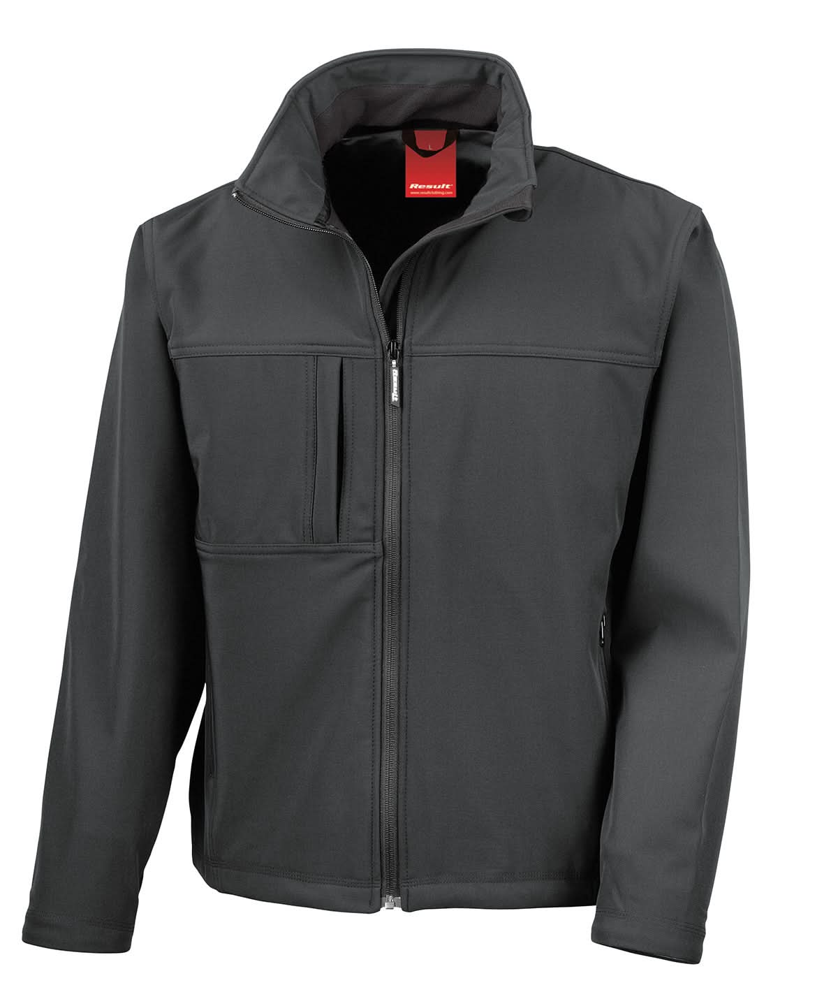 Result Classic softshell jacket R121A - Black - Customisable Softshell Jacket