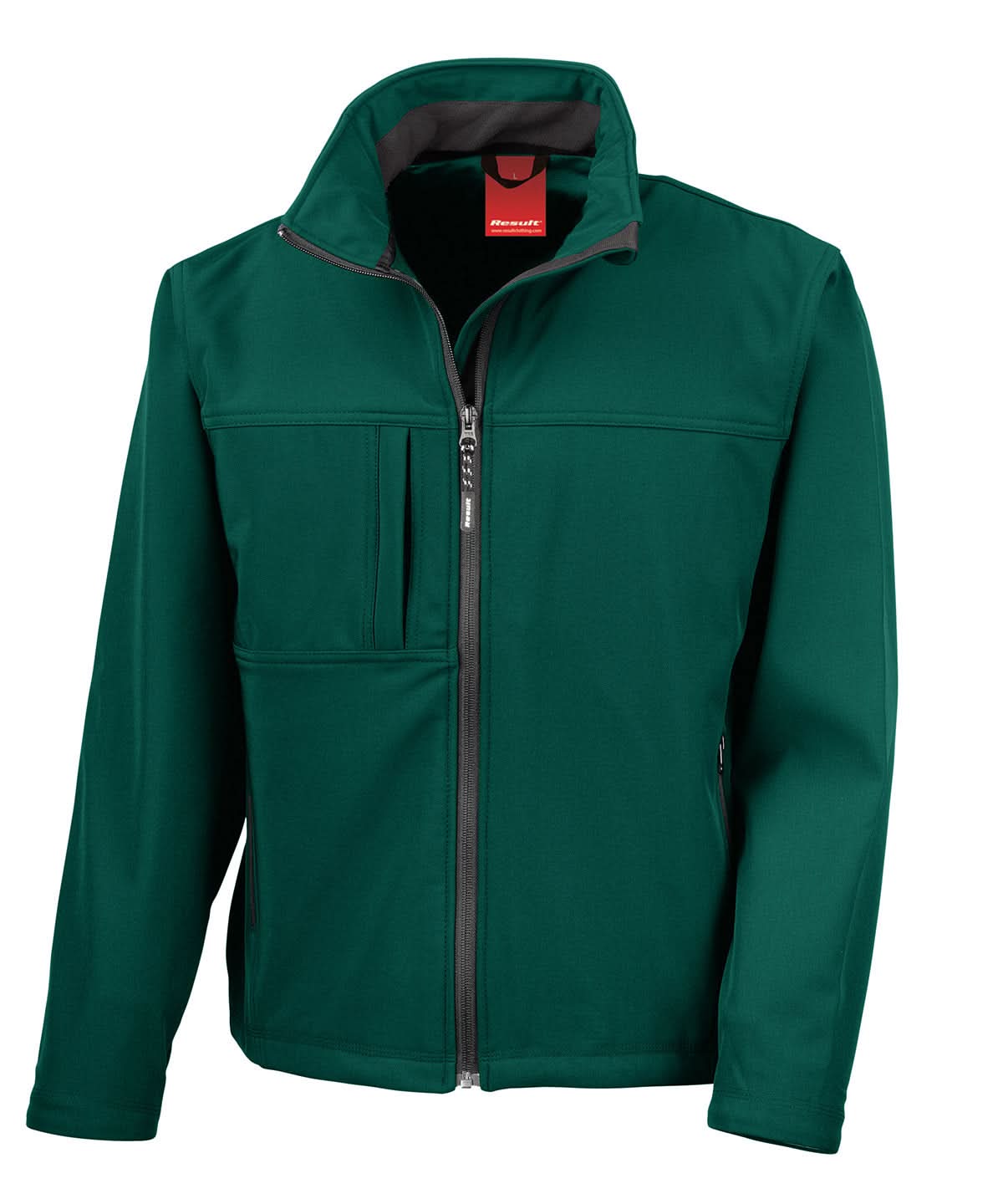 Result Classic softshell jacket R121A - Bottle Green - Customisable Softshell Jacket