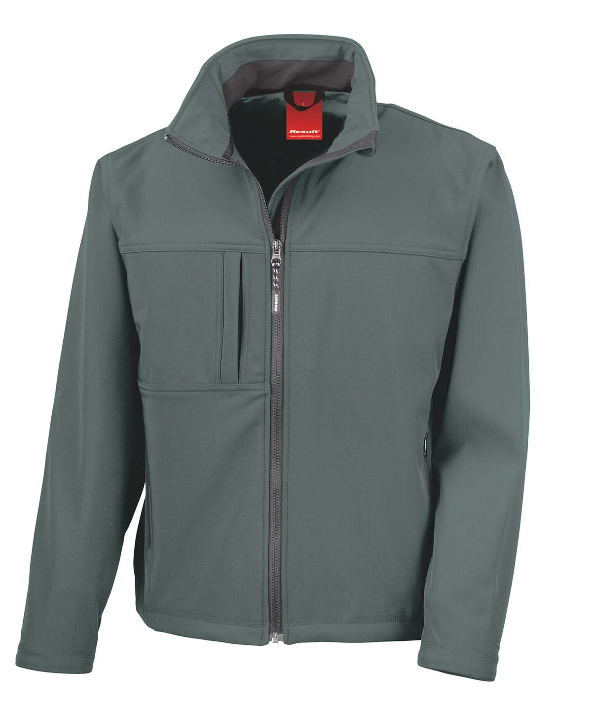 Result Classic softshell jacket R121A - Grey - Customisable Softshell Jacket