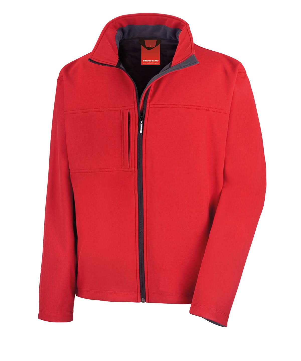 Result Classic softshell jacket R121A - Red - Customisable Softshell Jacket