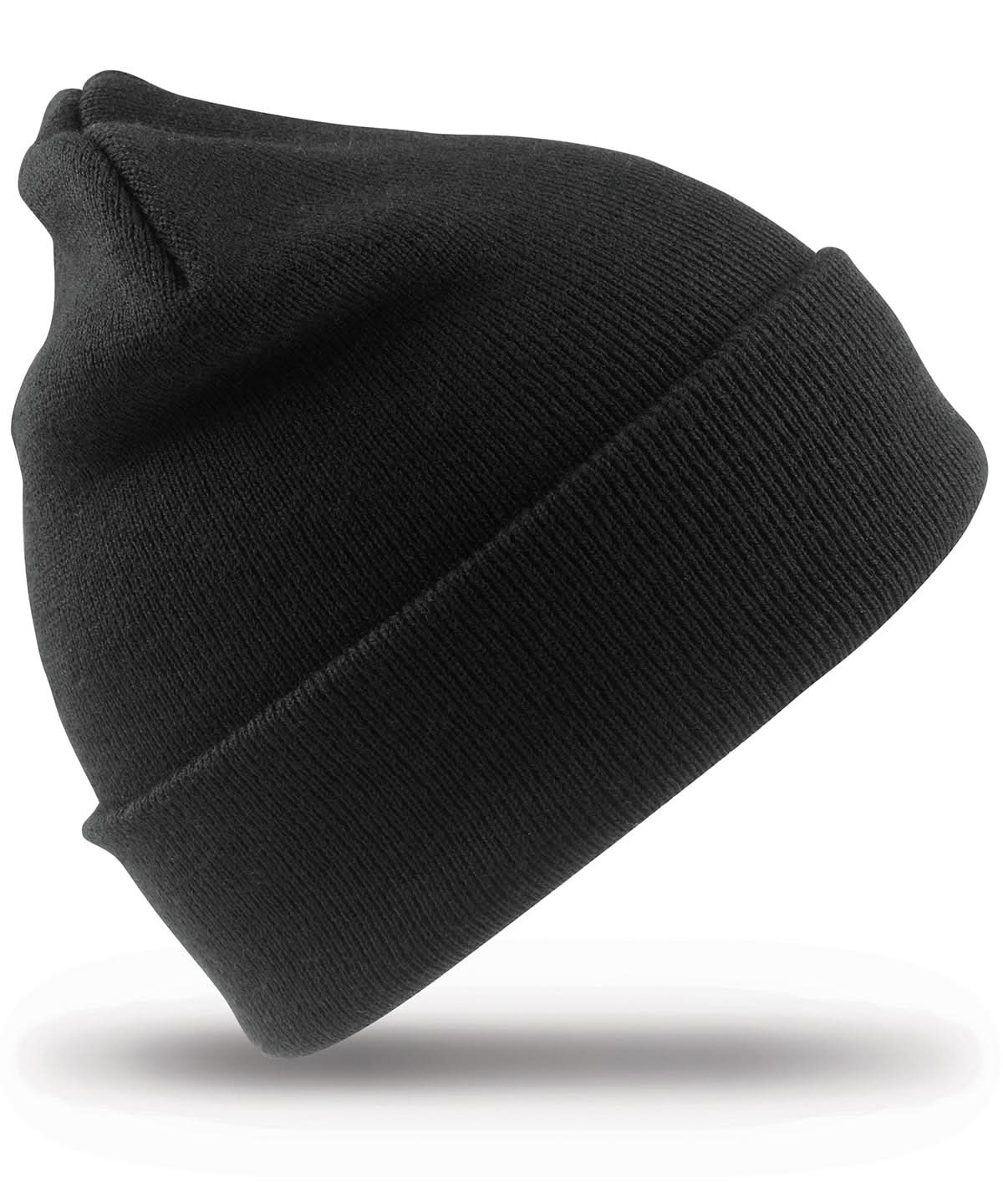 Result Genuine Recycled Recycled woolly ski hat RC929 - Black One size - Customisable Hats