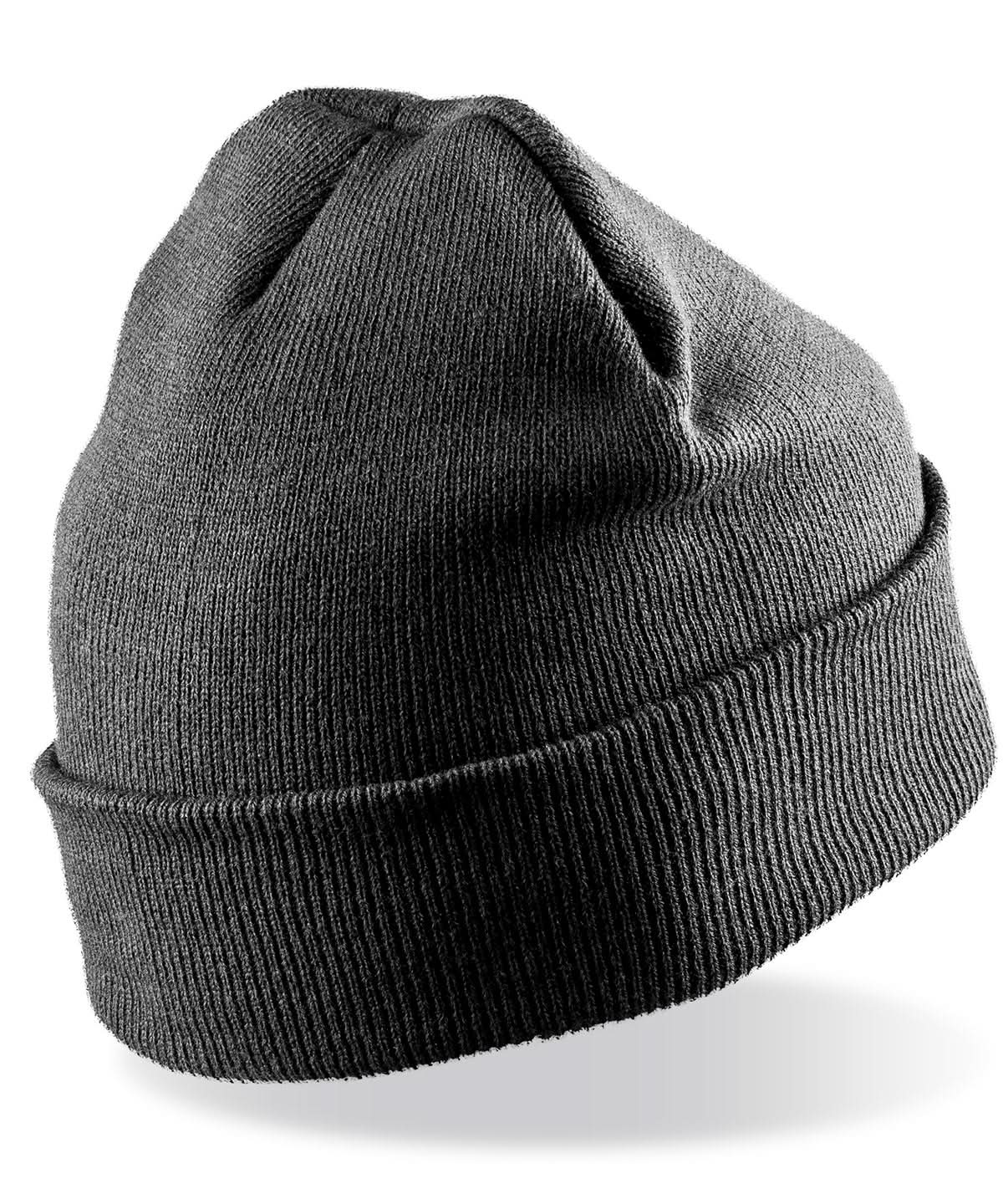 Result Genuine Recycled Recycled woolly ski hat RC929 - Charcoal Grey One size - Customisable Hats