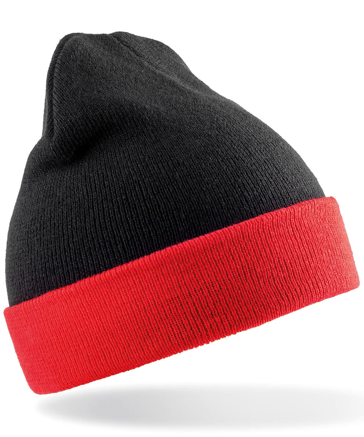Result Genuine Recycled Recycled compass beanie RC930 - Black Red One size - Customisable Beanies