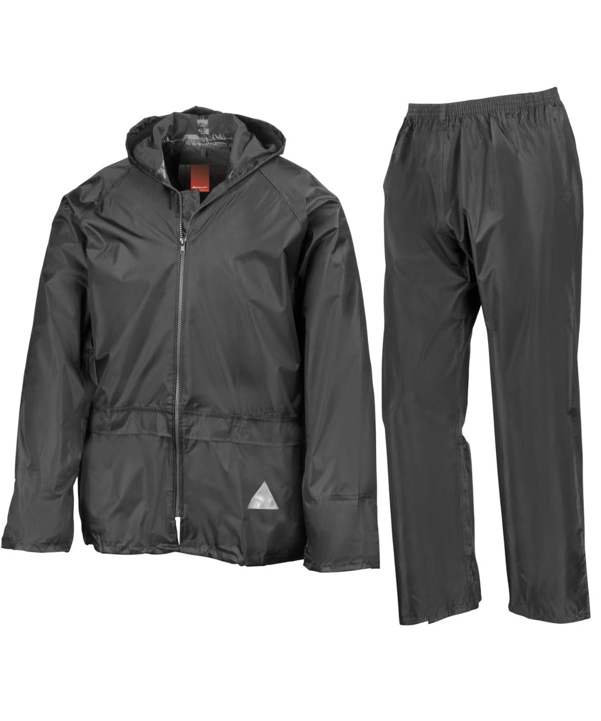 Result Waterproof jacket and trouser set RE95A - Black - Customisable Jackets