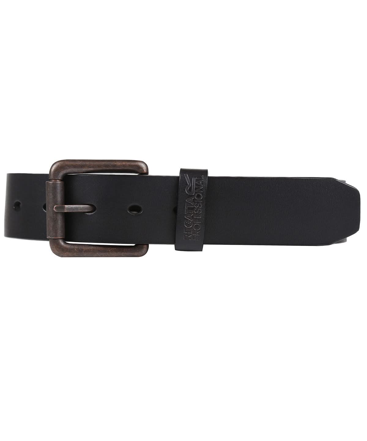 Regatta Professional Pro leather work belt RG297 - Black - Customisable Belts