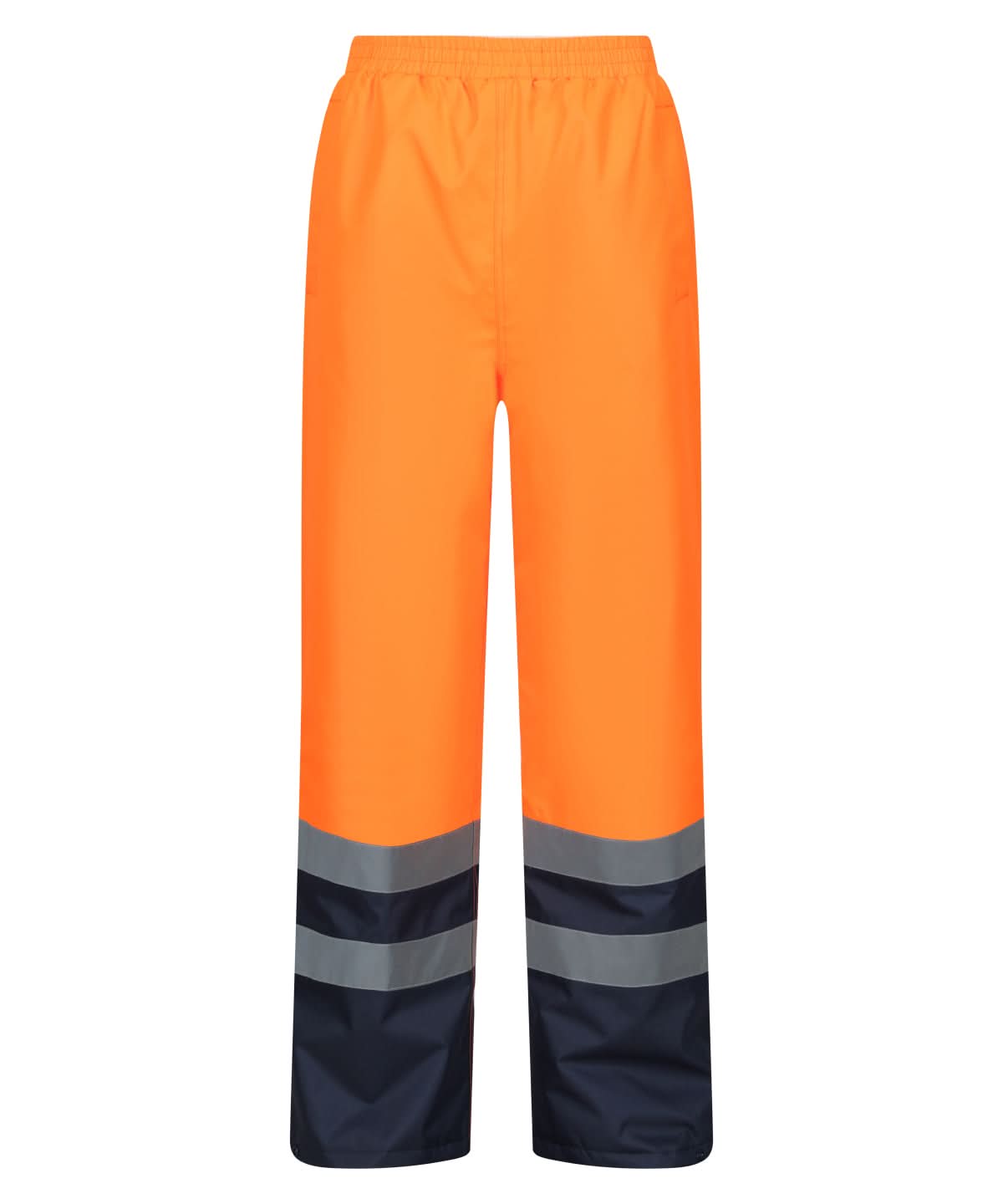 Regatta High Visibility Pro hi vis insulated overtrousers RG468 - Orange Navy - Customisable Hi-Vis Trousers