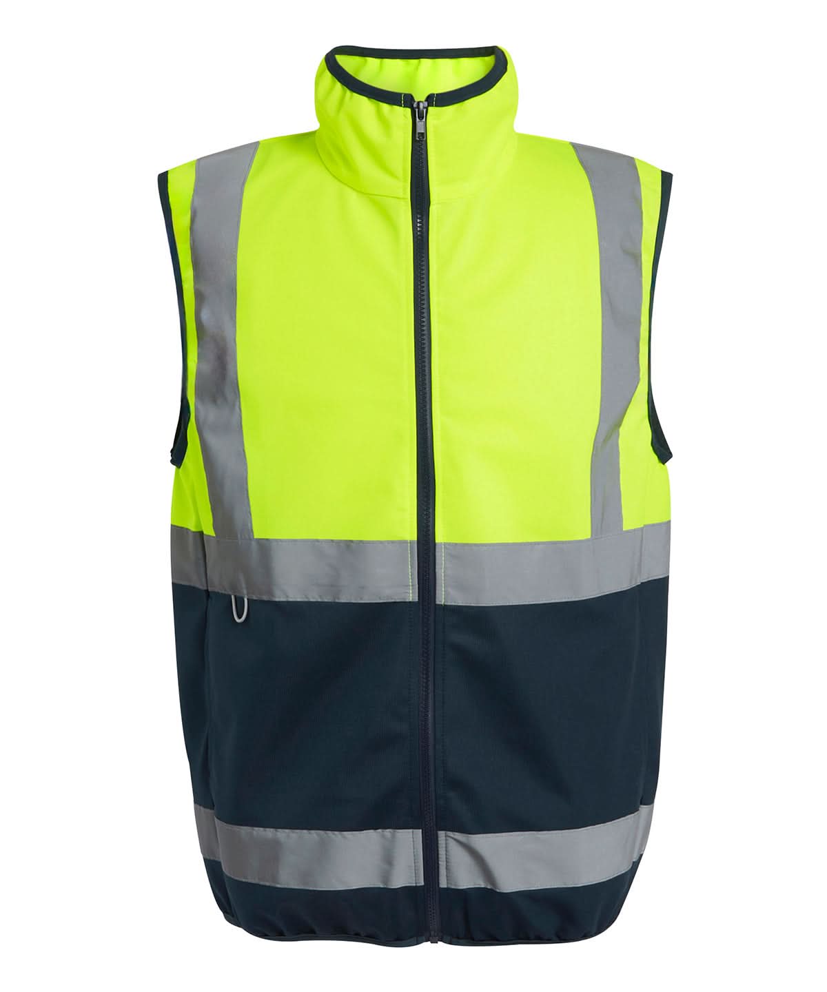 Regatta High Visibility Pro hi vis full zip gilet RG472 - Yellow Navy - Customisable Bodywarmer