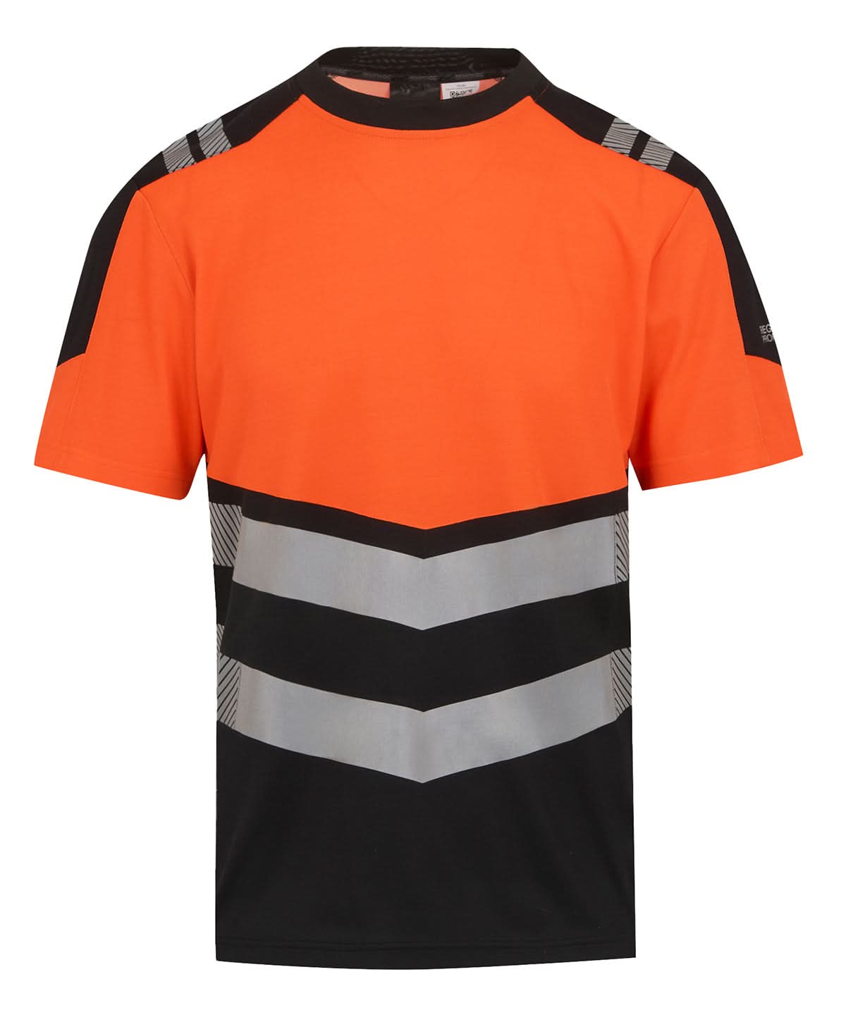 Regatta High Visibility Hi Vis X Pro T shirt Class 1 RG481 - Black Orange - Customisable Hi-Vis T-Shirts