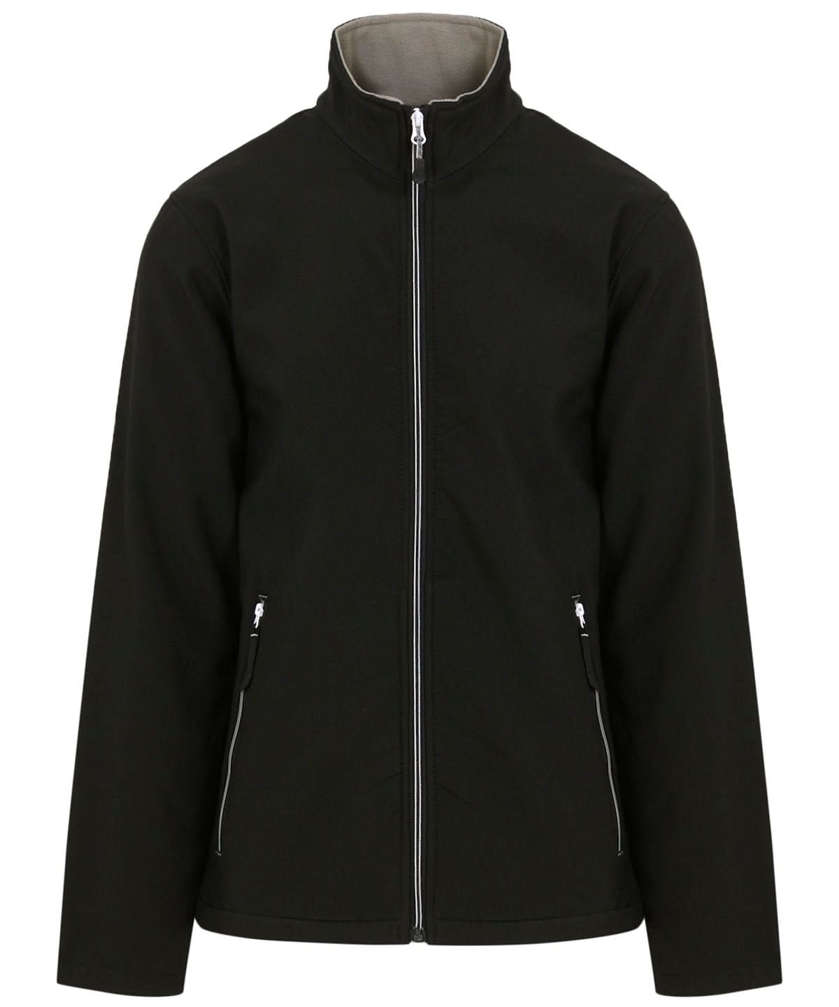 Regatta Professional Ascender 2 layer softshell RG590 - Black Mineral Grey - Customisable Softshell Jacket