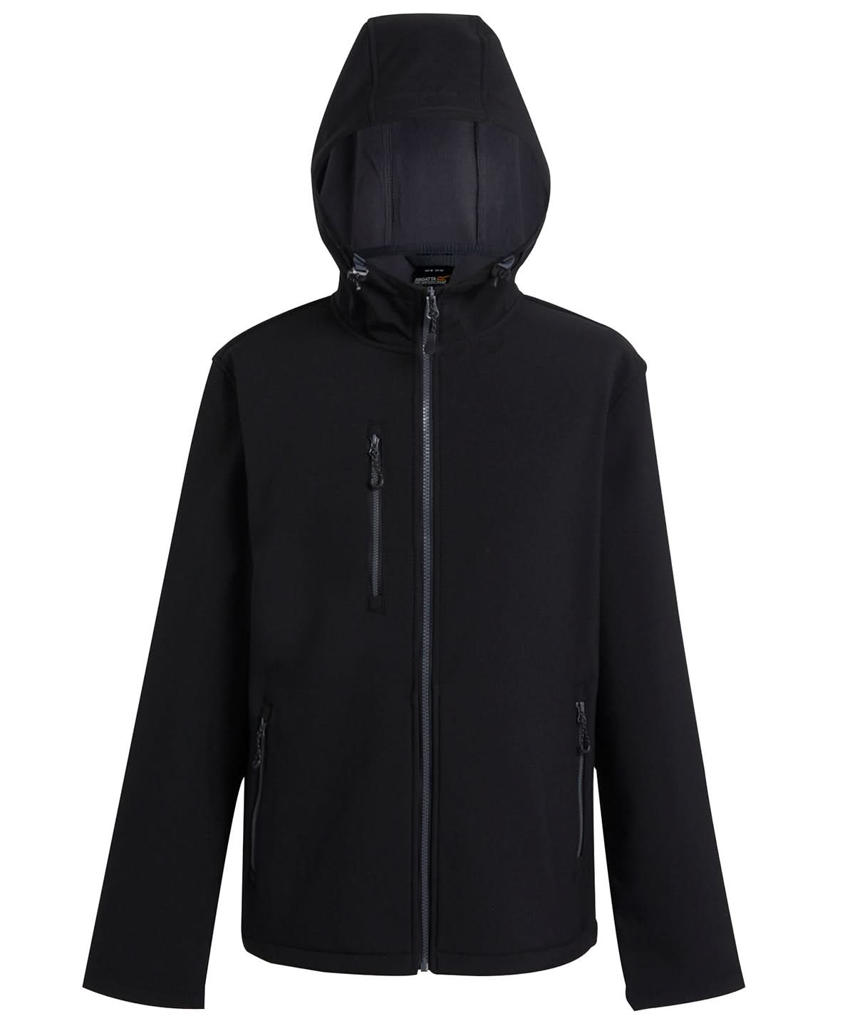 Regatta Professional Navigate 2 layer hooded softshell jacket RG594 - Black Seal - Customisable Softshell Jacket