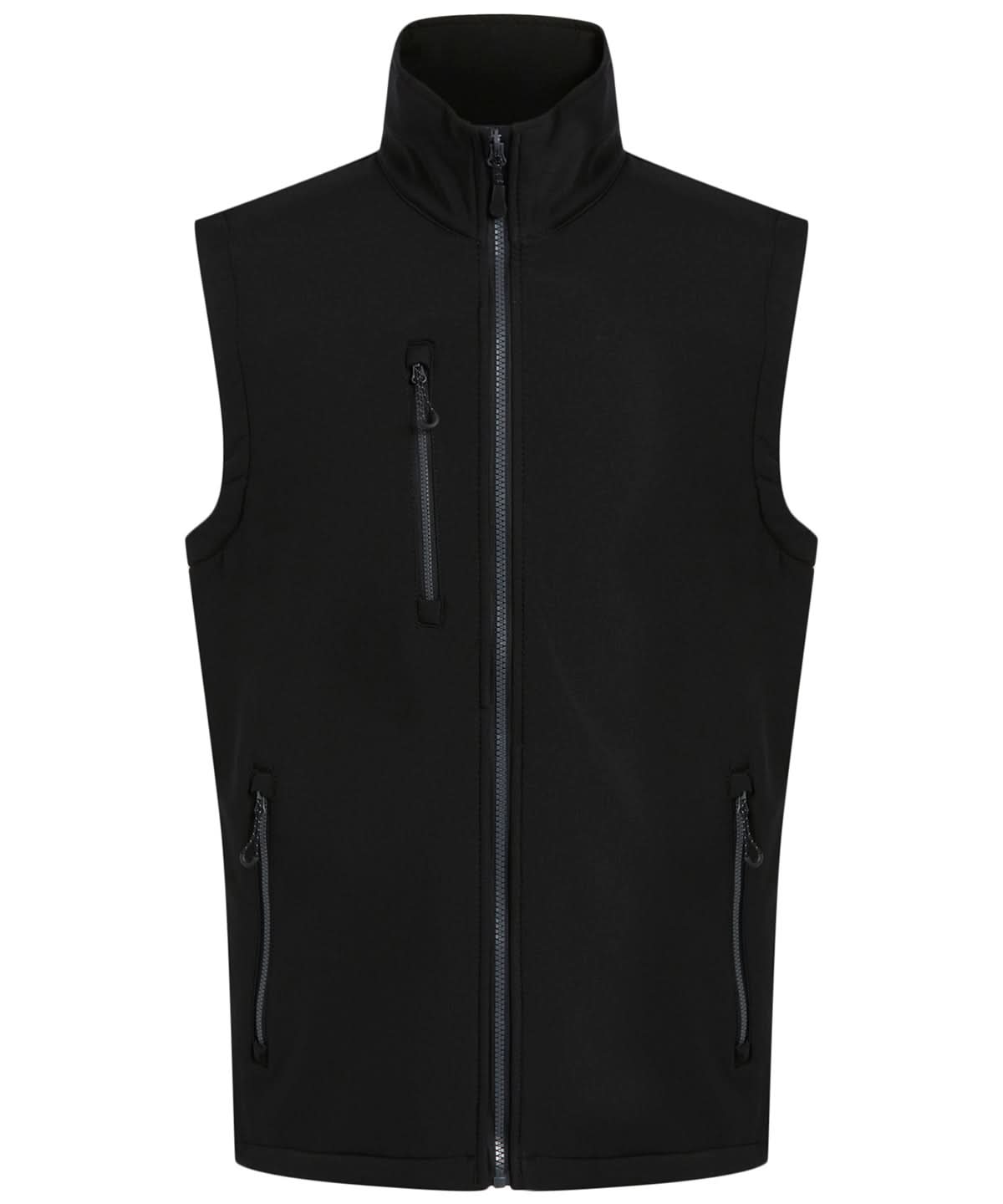 Regatta Professional Navigate 2 layer softshell bodywarmer RG595 - Black Seal - Customisable Bodywarmer