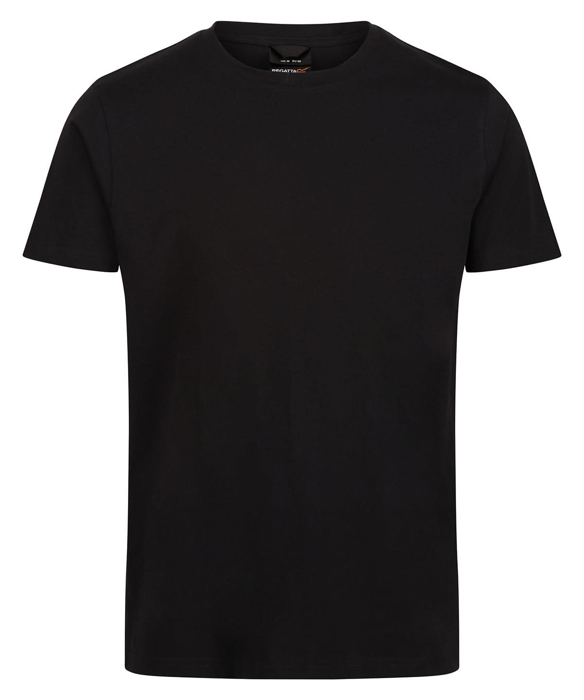 Regatta ProfeShort Sleeveional Pro soft touch cotton t shirt RG618 - Black - Customisable T-Shirts