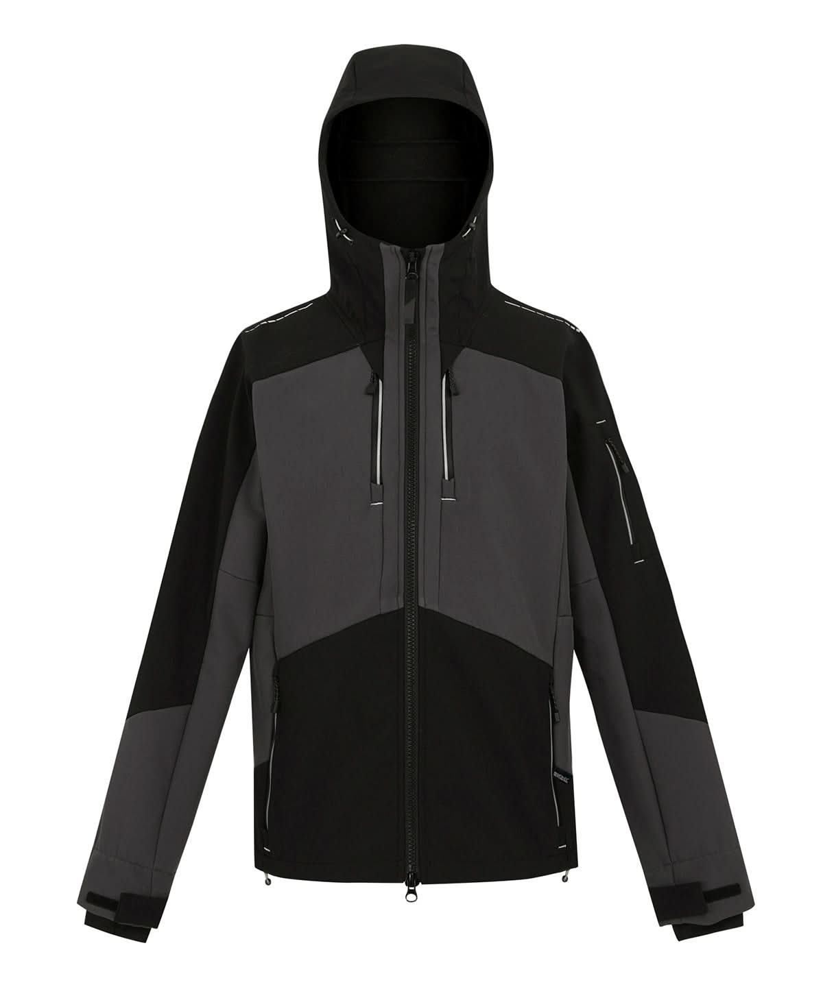 Regatta Professional 4 Tex stretch 3 layer softshell jacket RG630 - Slate Grey Black - Customisable Softshell Jacket