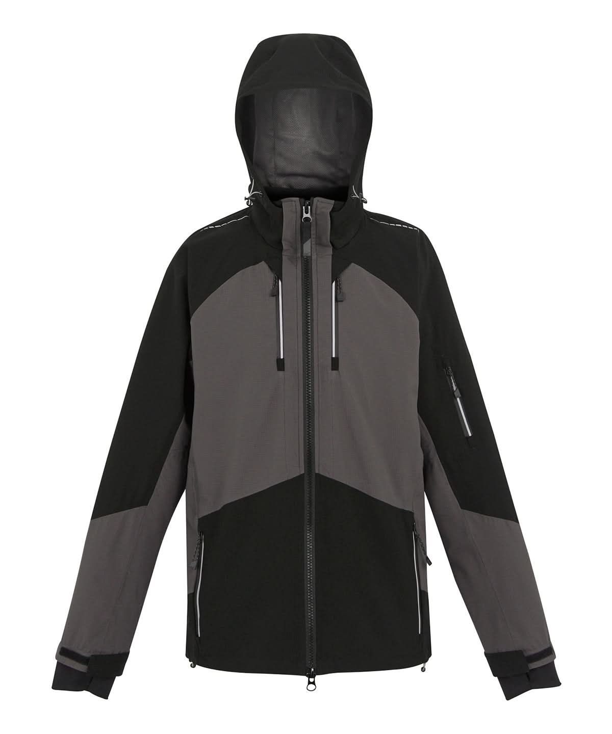 Regatta Professional 4 Tex stretch waterproof shell jacket RG633 - Slate Grey Black - Customisable Jacket