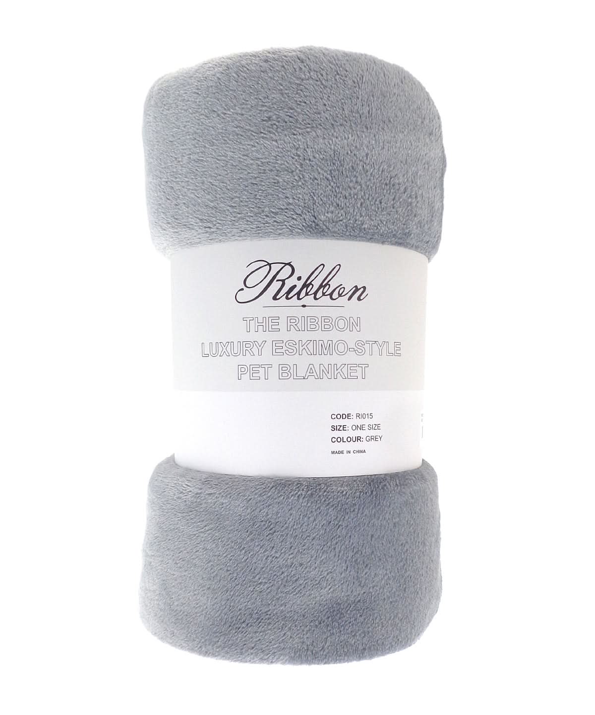 Ribbon Pet eskimo style blanket RI015 - Grey One size - Customisable Blanket