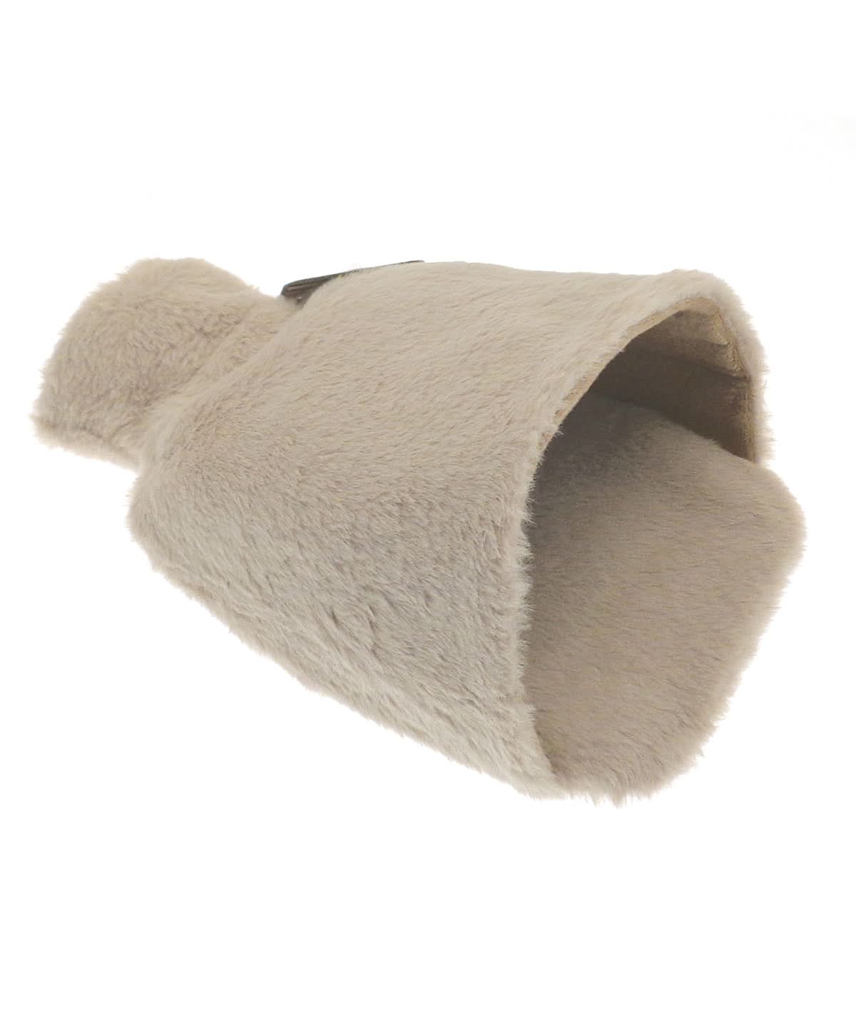 Ribbon Luxury foot hot water bottle and cover in plush faux fur RI023 - Natural One size - Customisable Hot Water Bottles & Covers