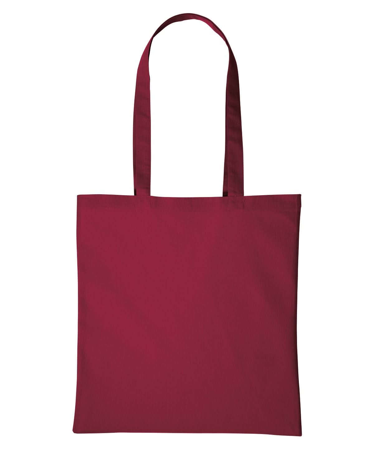 Nutshell Cotton shopper long handle RL100 - Hot Red One size - Customisable Bags