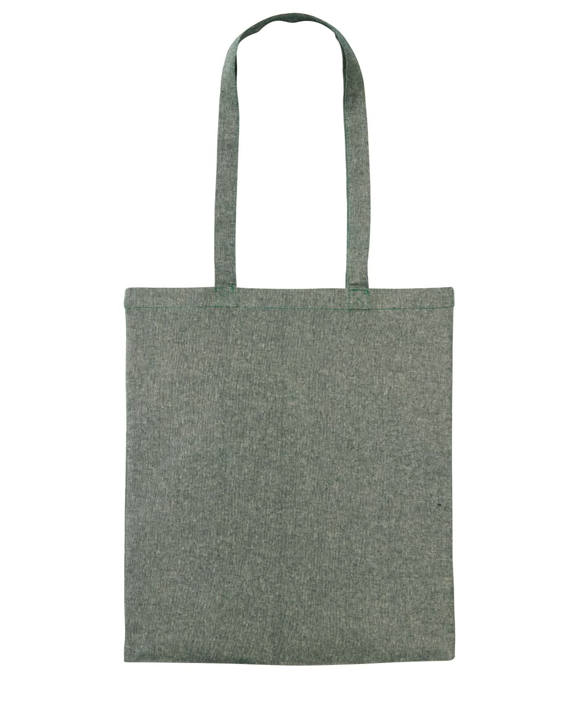 Nutshell Recycled cotton shopper long handle RL600 - Green Marl One size - Customisable Bags