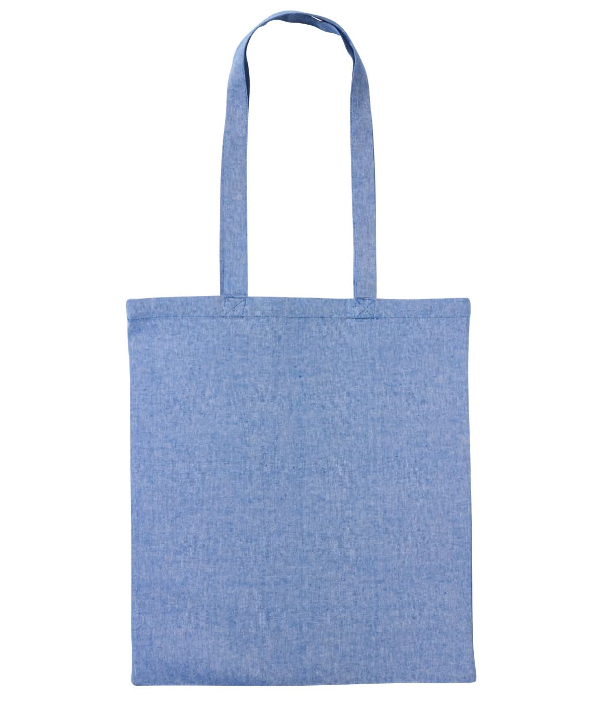 Nutshell Recycled cotton shopper long handle RL600 - Royal Marl One size - Customisable Bags