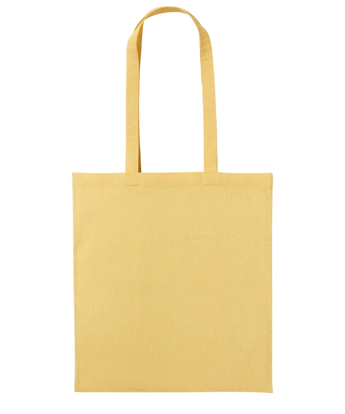 Nutshell Recycled cotton shopper long handle RL600 - Yellow Marl One size - Customisable Bags